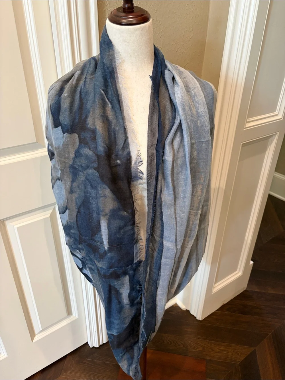 BP Nordstrom Blue Watercolor Print  Infinity Scarf